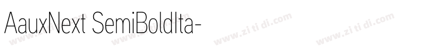 AauxNext SemiBoldIta字体转换